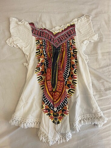 Beyaz keten crop
