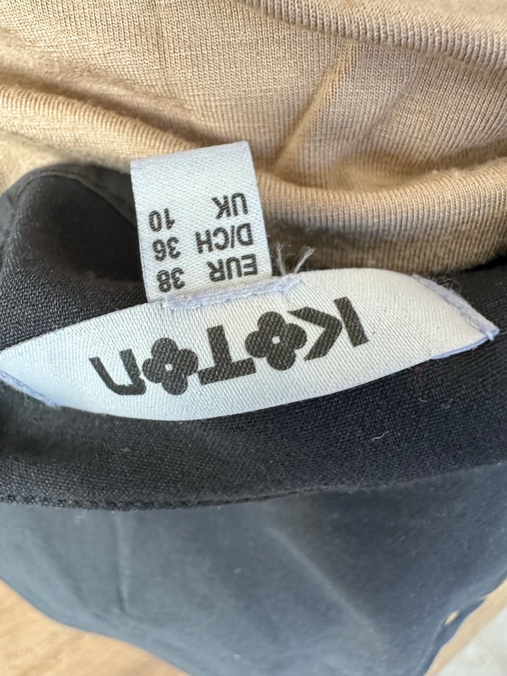 Drapeli Siyah Midi Kalem Etek - Görsel 3