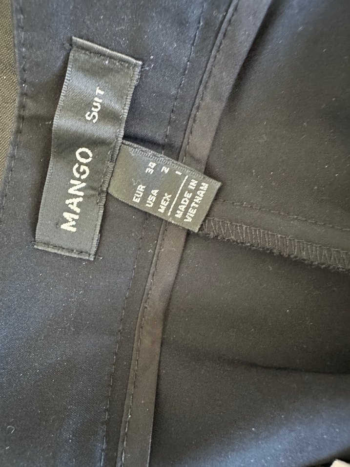 Siyah Dar Kesim mango Pantolon - Görsel 3