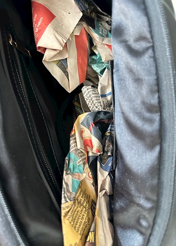 Siyah Yılan Derisi Desenli Deri Kadın Çanta - Görsel 4