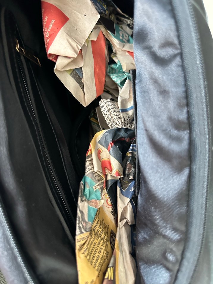 Siyah Yılan Derisi Desenli Deri Kadın Çanta - Görsel 4