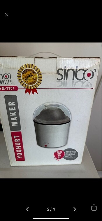 Sinbo yoğurt yapma makinesi