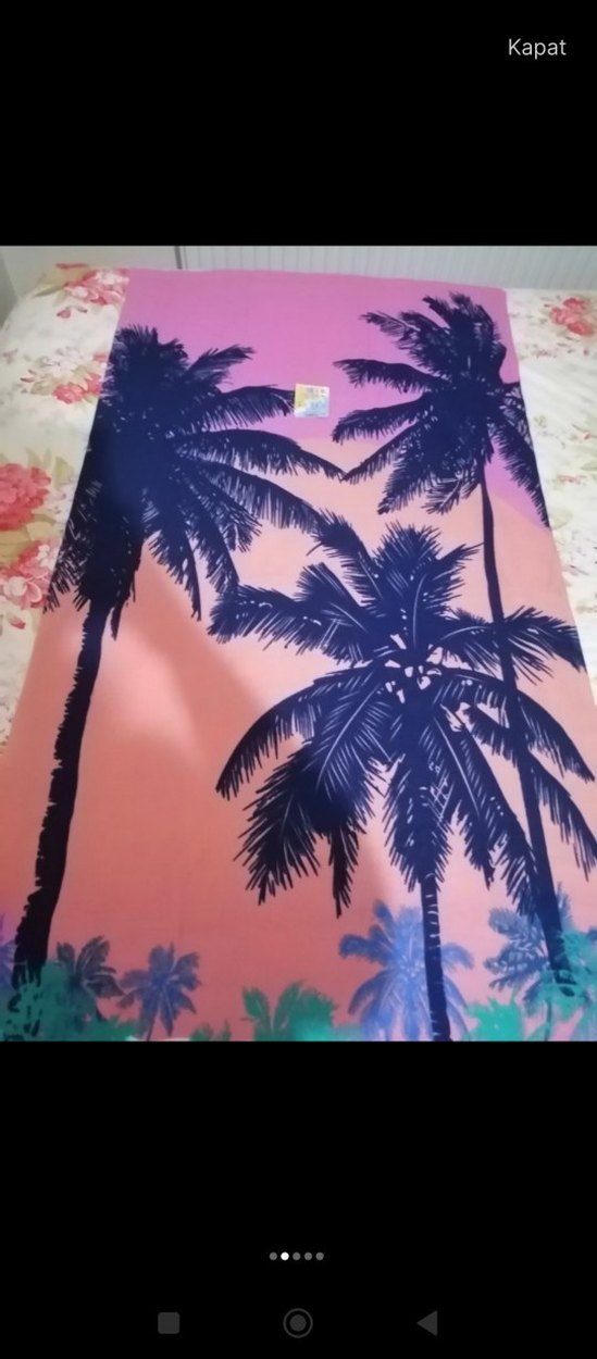 Bohem Çok Renkli Baskılı Plaj Havlusu - Görsel 2