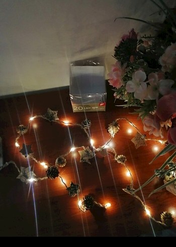 20 LED Işık Jüt İp ve 240 cm Kablo - Görsel 3