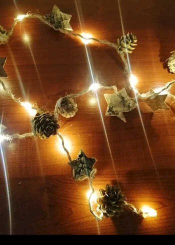 20 LED Işık Jüt İp ve 240 cm Kablo - Görsel 10