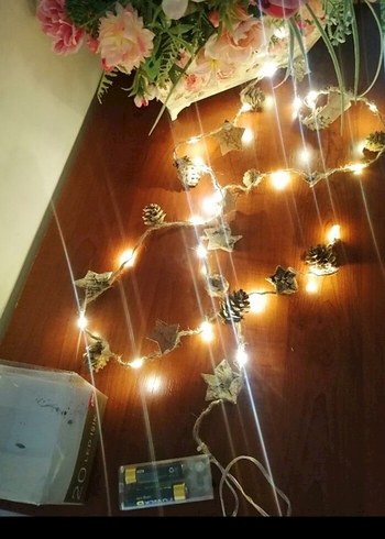 20 LED Işık Jüt İp ve 240 cm Kablo - Görsel 7