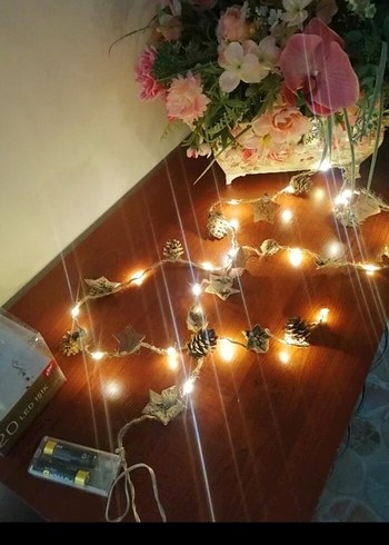 20 LED Işık Jüt İp ve 240 cm Kablo - Görsel 11