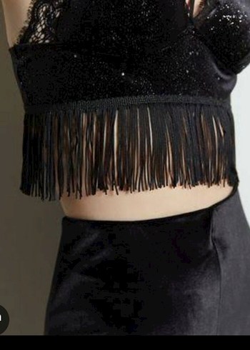 Dantel Detaylı Siyah Gotik Mini Büstiyer - Görsel 4