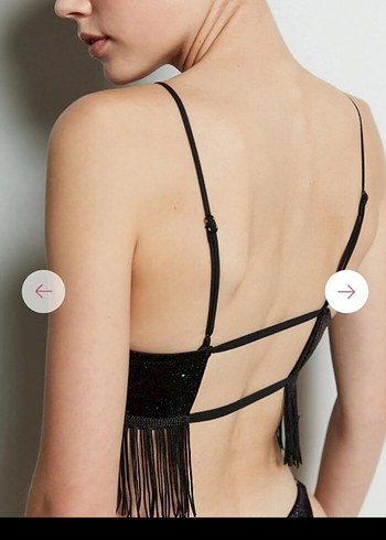 Dantel Detaylı Siyah Gotik Mini Büstiyer - Görsel 3