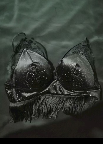 Dantel Detaylı Siyah Gotik Mini Büstiyer - Görsel 5