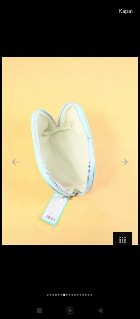 Mermaid Desenli Kadın Makyaj Çantası - Görsel 3