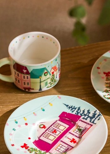 Renkli Desenli Fincan Takımı - Görsel 2