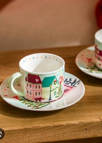 Renkli Desenli Fincan Takımı - Görsel 6