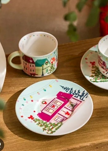 Renkli Desenli Fincan Takımı - Görsel 3