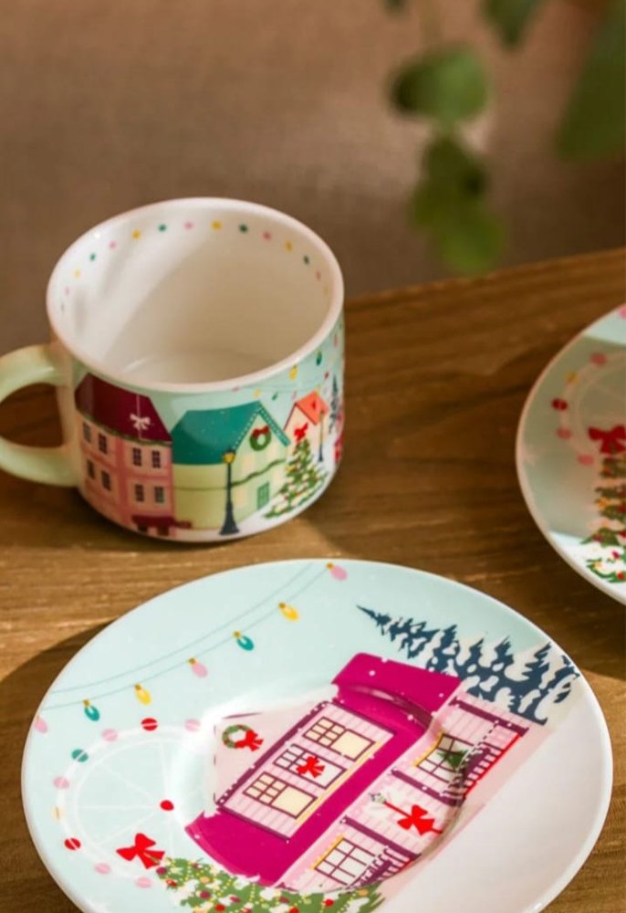 Renkli Desenli Fincan Takımı - Görsel 2