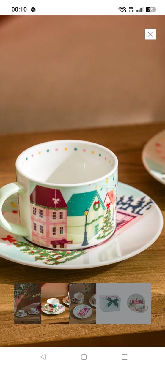 Renkli Desenli Fincan Takımı - Görsel 4