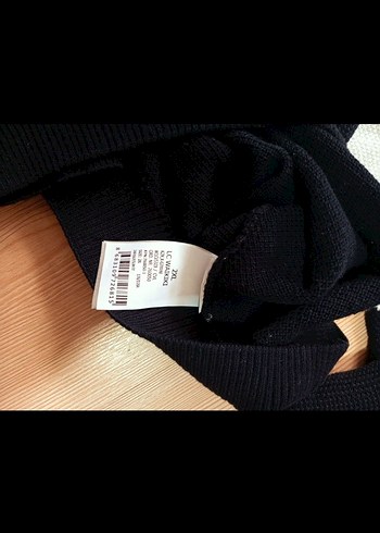 Gri Siyah Bisiklet Yaka Erkek kadın Triko - Görsel 4