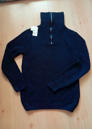 XSIDE Lacivert Dik Yaka Uzun Kollu Erkek Triko kışlık - Görsel 2