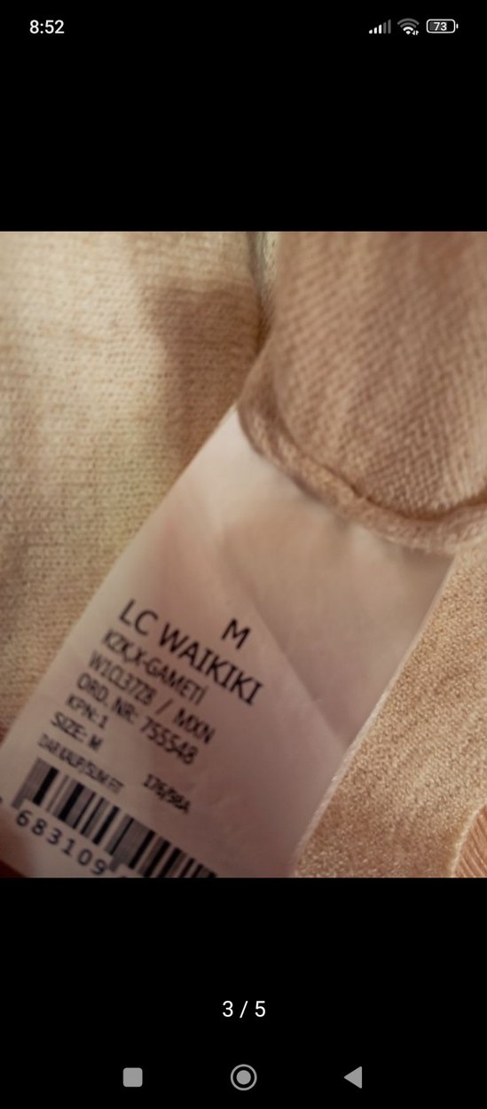 Linen Blend Krem ekru erkek Kadın Keten Uzun Kollu Basic Kazak - Görsel 4