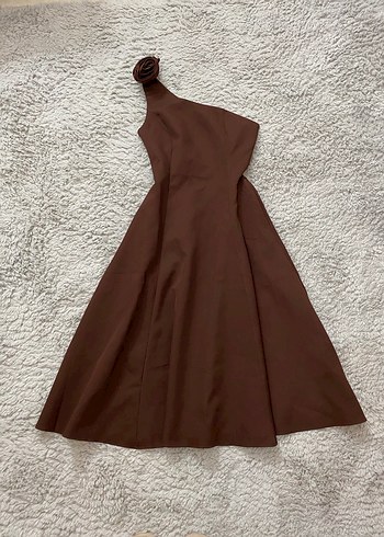 Tek Omuzlu Uzun Abiye Elbise - Görsel 2