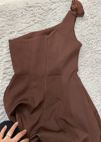 Tek Omuzlu Uzun Abiye Elbise - Görsel 4