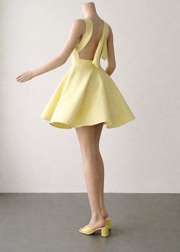 Sarı Kadın Elbise - Görsel 2