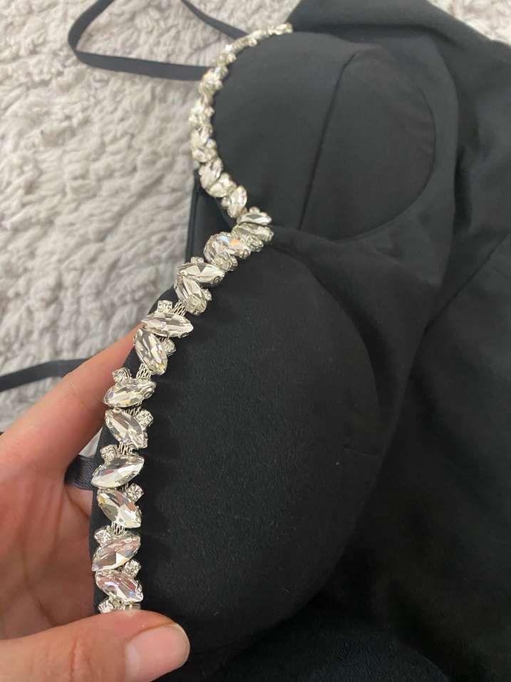 Siyah abiye Elbise - Görsel 5