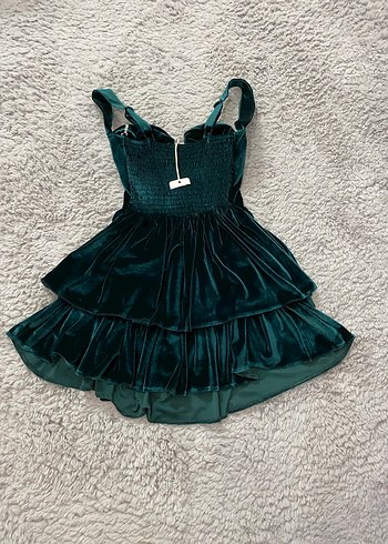 Yeni sezon Yeşil Mini Elbise - Görsel 5