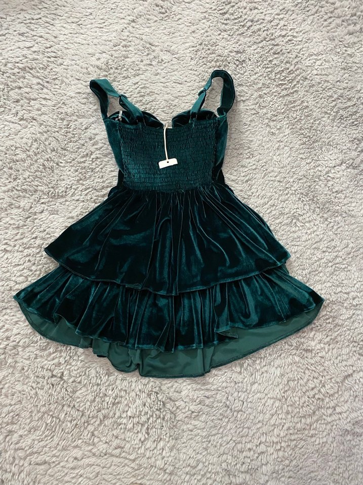 Yeni sezon Yeşil Mini Elbise - Görsel 5