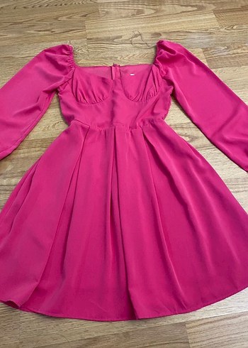 Fuşya şirin elbise - Görsel 3