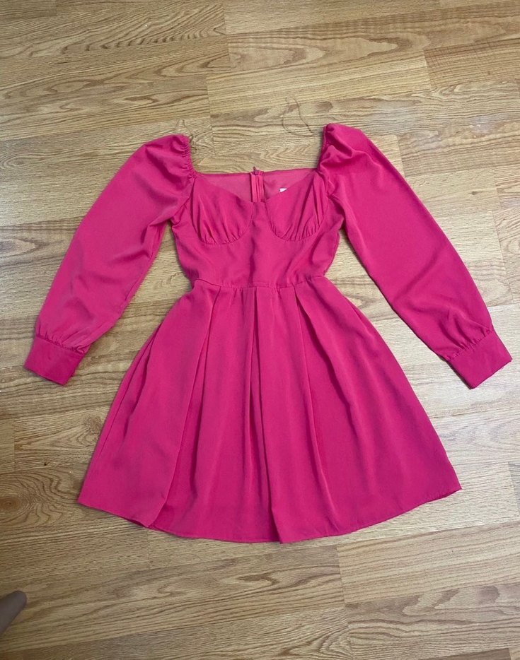 Fuşya şirin elbise - Görsel 2