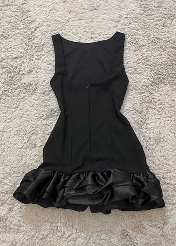Siyah Mini Elbise - Görsel 5