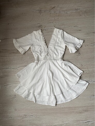 H&M Beyaz elbise