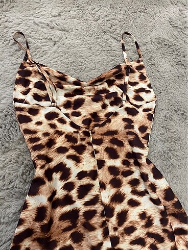 s Beden Leopar elbise
