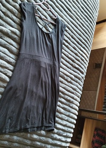 Siyah Mini Elbise - Görsel 3