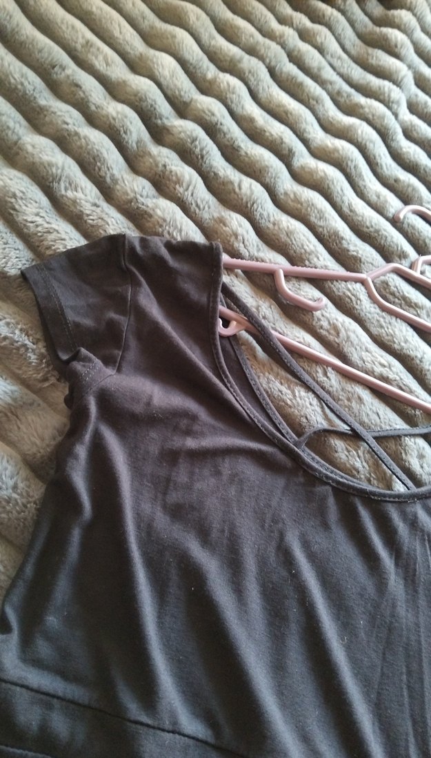 Siyah Mini Elbise - Görsel 5