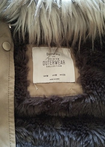 Haki Kapüşonlu Kadın Kışlık Mont - Görsel 3