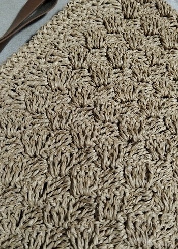 Örgü Kumaş Bohem Kadın Portföy Çanta - Görsel 2