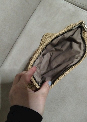 Örgü Kumaş Bohem Kadın Portföy Çanta - Görsel 4