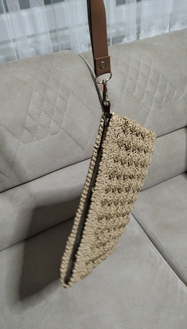 Örgü Kumaş Bohem Kadın Portföy Çanta - Görsel 3