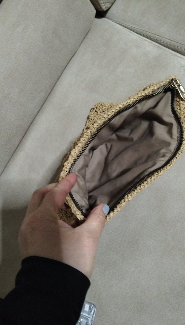 Örgü Kumaş Bohem Kadın Portföy Çanta - Görsel 4