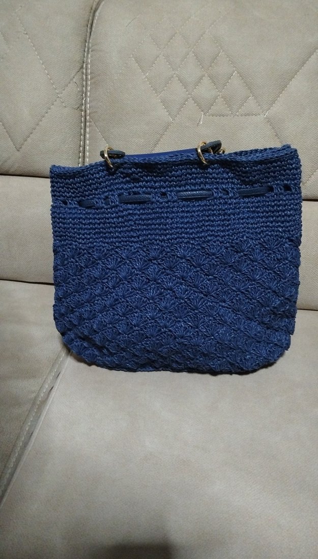 Örgü Kadın Çanta - Lacivert Bohem - Görsel 3