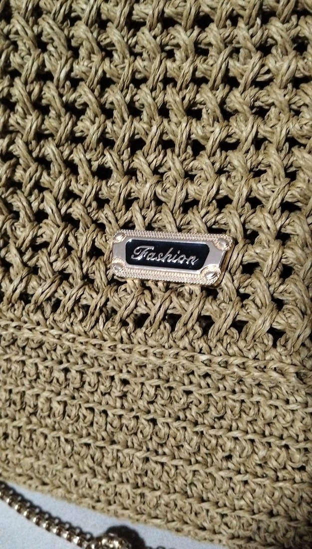 Hasır Örgü Kadın Çanta Zincir Askılı - Görsel 3