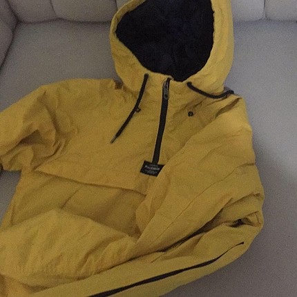 xs Beden sarı Renk PULL&BEAR kanguru ceket
