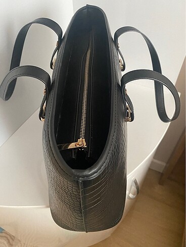  Beden H&M oversize siyah çanta