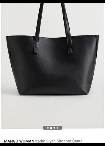Mango Kadın Siyah Shopper Çanta