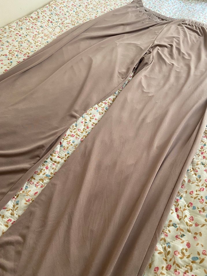 Bohem Salaş Uzun Bej Pantolon - Görsel 2