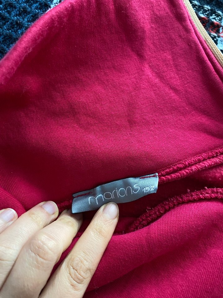 Pembe Fermuarlı Yüksek Yakalı çocuk  Sweatshirt - Görsel 3