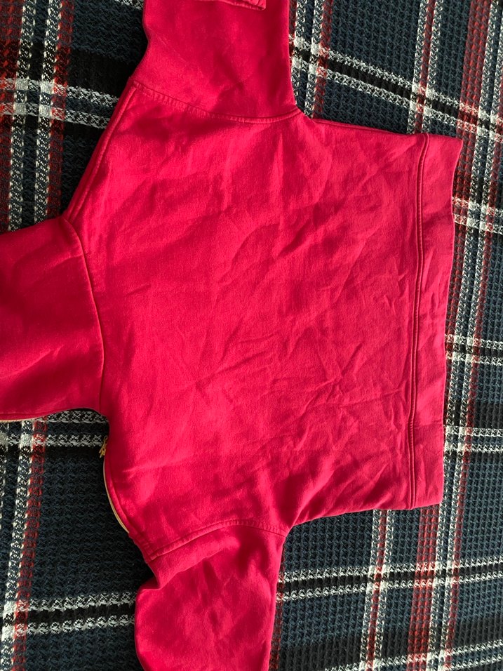 Pembe Fermuarlı Yüksek Yakalı çocuk  Sweatshirt - Görsel 2