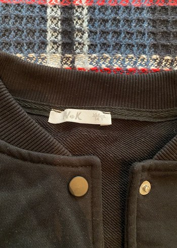 Düğmeli, Rahat Kesim siyah Kadın Ceket - Görsel 3